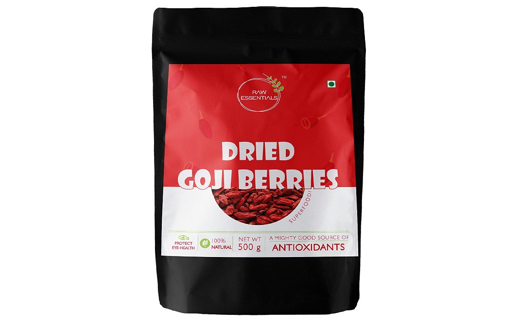 Raw Essentials Dried Goji Berries    Pack  500 grams
